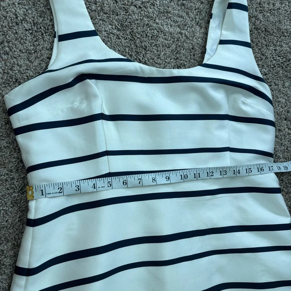 J. Crew Scoopneck Midi Dress in Jacquard Stripe
